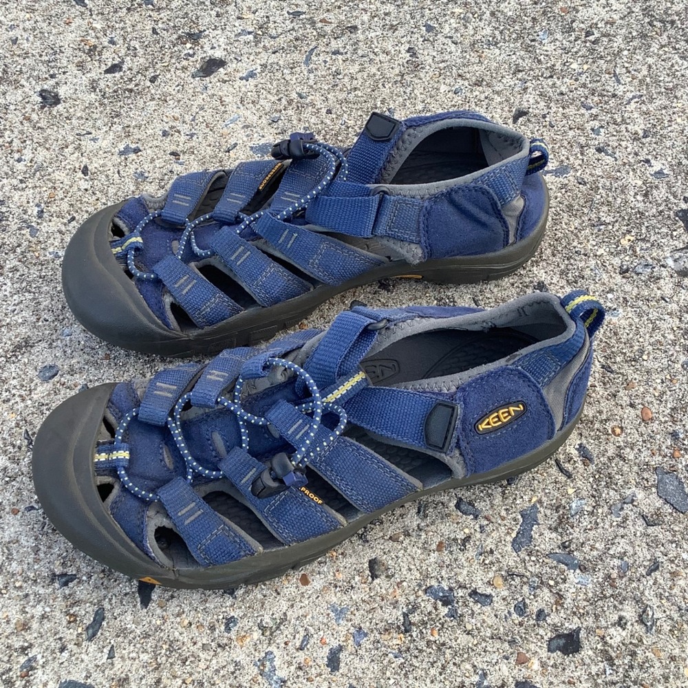 Keen Newport H2 Waterproof Hiking Sandals Blue Yellow Mens Outdoor Water Size 5